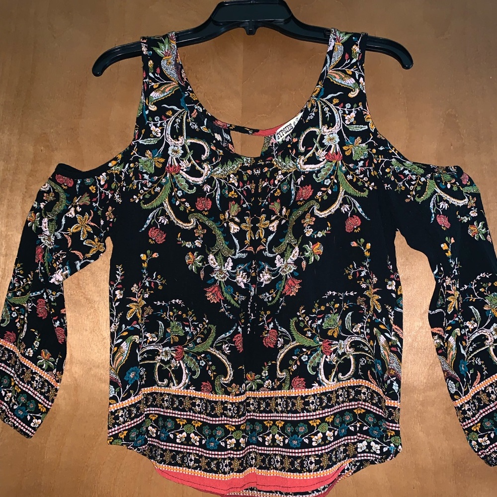 Open shoulder blouse